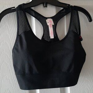 Pink Victoria's Secret Seamless Lightly Lined Low Impact Racerback Large NWT